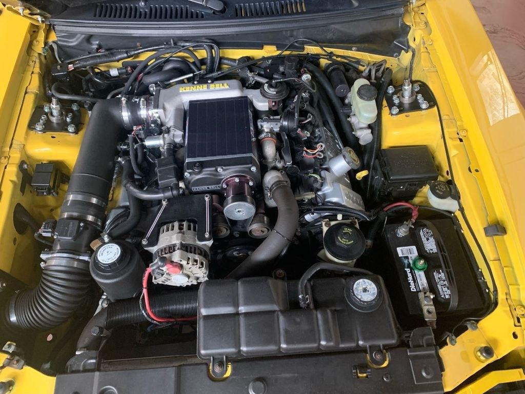1999 YELLOW FORD MUSTANG GT (1FAFP45X2XF) with an 4.6L engine, 4-Speed Manual transmission, located at 2514 Williamson Rd NE, Roanoke, VA, 24012, (540) 265-7770, 37.294636, -79.936249 - **** CASH ONLY PRICE IS $17000 (NOT INCLUDING SALES TAX, TAGS, TITLING AND PROCESSING FEE) **** ************VEHICLE SHOWN BY APPOINTMENT ONLY********************** This beautiful, well maintained convertible show car is equipped with Kenny Bell Supercharged 4.6 L engine- Photo#0