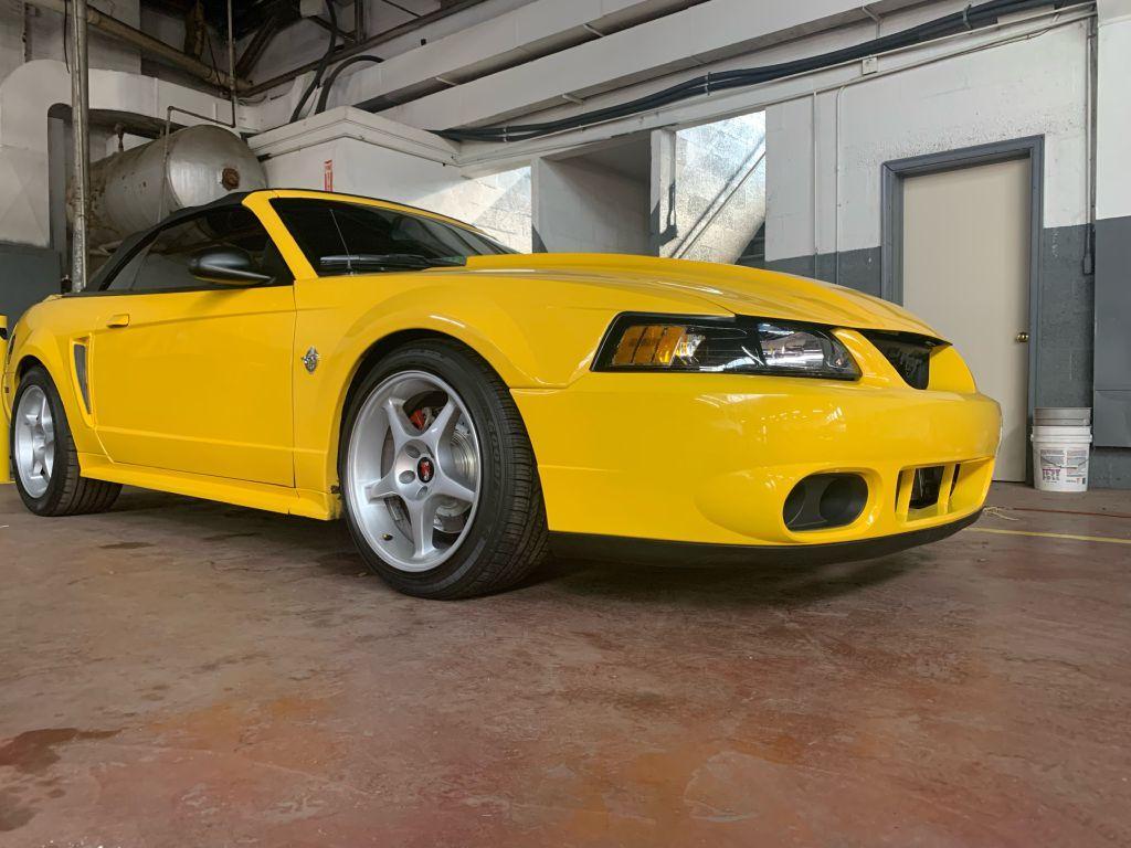 1999 YELLOW FORD MUSTANG GT (1FAFP45X2XF) with an 4.6L engine, 4-Speed Manual transmission, located at 2514 Williamson Rd NE, Roanoke, VA, 24012, (540) 265-7770, 37.294636, -79.936249 - **** CASH ONLY PRICE IS $17000 (NOT INCLUDING SALES TAX, TAGS, TITLING AND PROCESSING FEE) **** ************VEHICLE SHOWN BY APPOINTMENT ONLY********************** This beautiful, well maintained convertible show car is equipped with Kenny Bell Supercharged 4.6 L engine - Photo#3