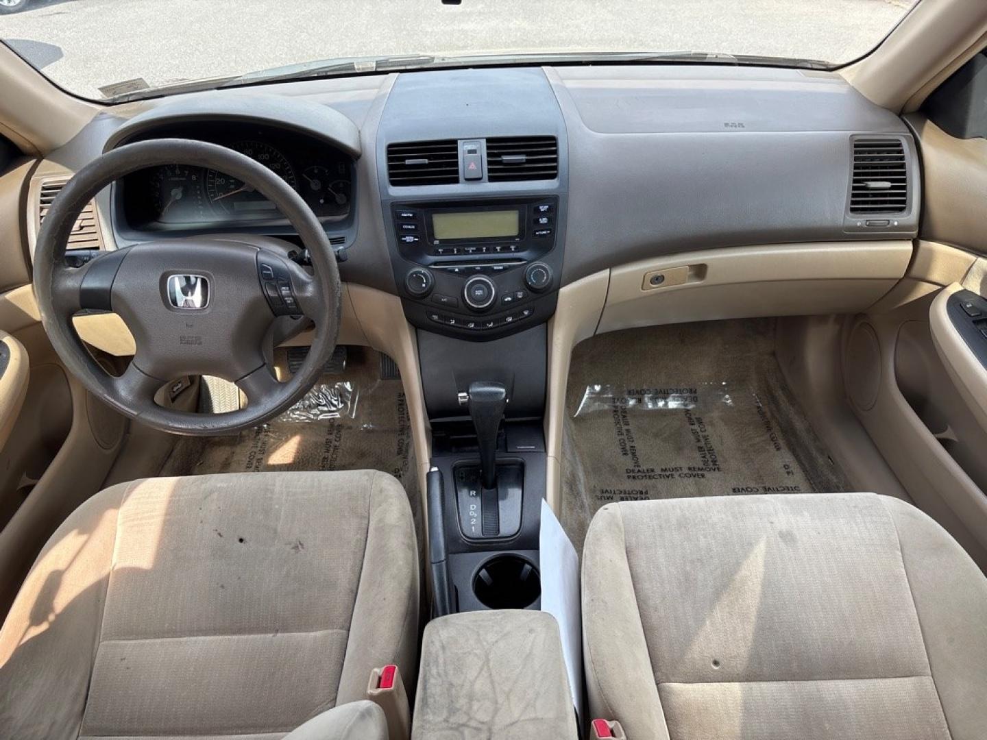 2005 GOLD HONDA ACCORD LX (1HGCM56485A) with an 2.4L engine, Automatic transmission, located at 2514 Williamson Rd NE, Roanoke, VA, 24012, (540) 265-7770, 37.294636, -79.936249- Photo#5