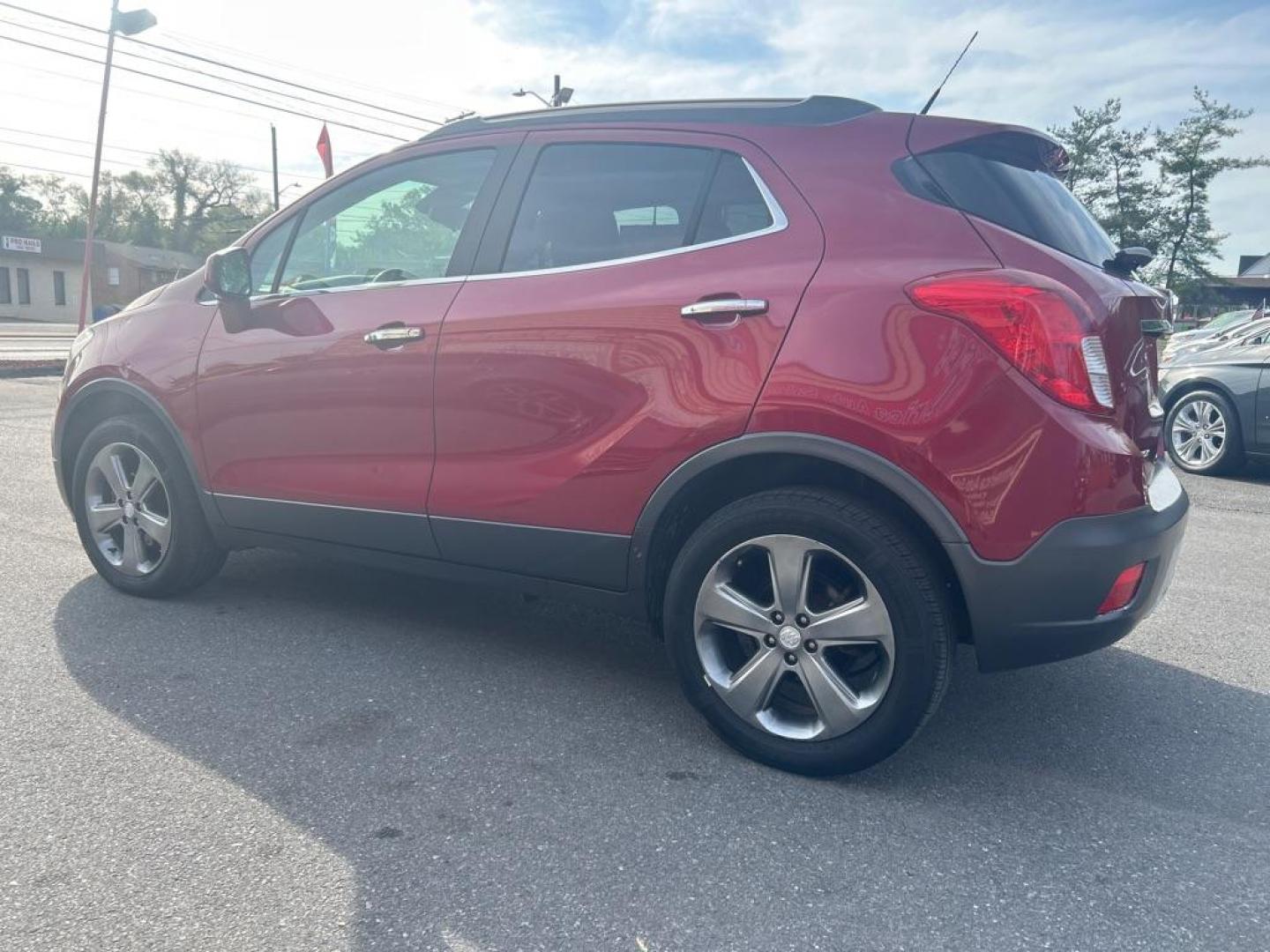 2013 RED BUICK ENCORE LEATHER (KL4CJESB6DB) with an 1.4L engine, Automatic transmission, located at 2514 Williamson Rd NE, Roanoke, VA, 24012, (540) 265-7770, 37.294636, -79.936249 - NO CREDIT CHECK FINANCING WITH ONLY $2800 DOWN PAYMENT!!!! Check out our website www.needausedvehicle.com for our No Credit Check/ In House Financing options!! No Credit Check Available!!! In House Financing Available!!! All Clean Title Vehicles (no Salvaged or flooded vehicles ever on our lot)! - Photo#1