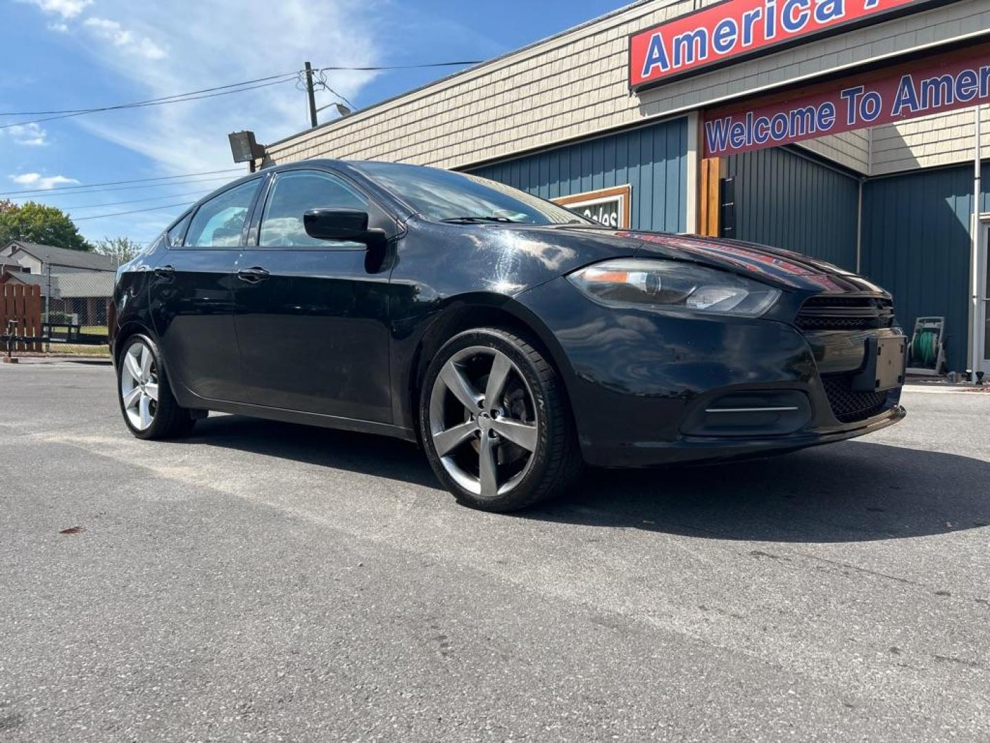 2015 BLACK DODGE DART SXT (1C3CDFBB1FD) with an 2.4L engine, Automatic transmission, located at 2514 Williamson Rd NE, Roanoke, VA, 24012, (540) 265-7770, 37.294636, -79.936249 - Photo#0