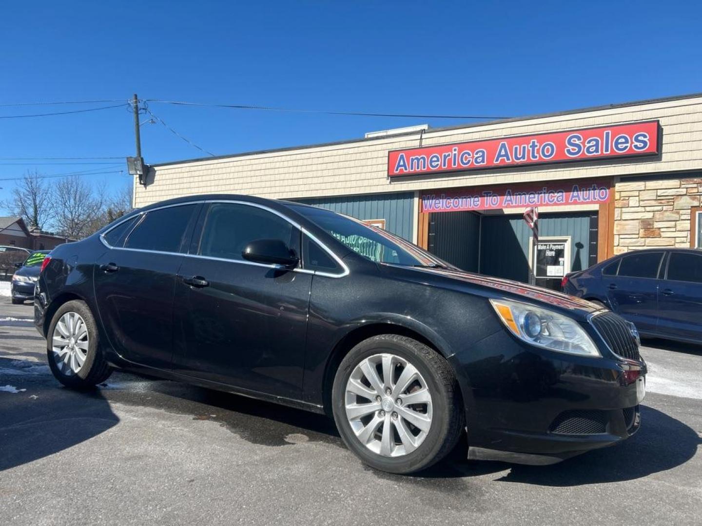 2015 BLACK BUICK VERANO (1G4PP5SK4F4) with an 2.4L engine, Automatic transmission, located at 2514 Williamson Rd NE, Roanoke, VA, 24012, (540) 265-7770, 37.294636, -79.936249 - Photo#0