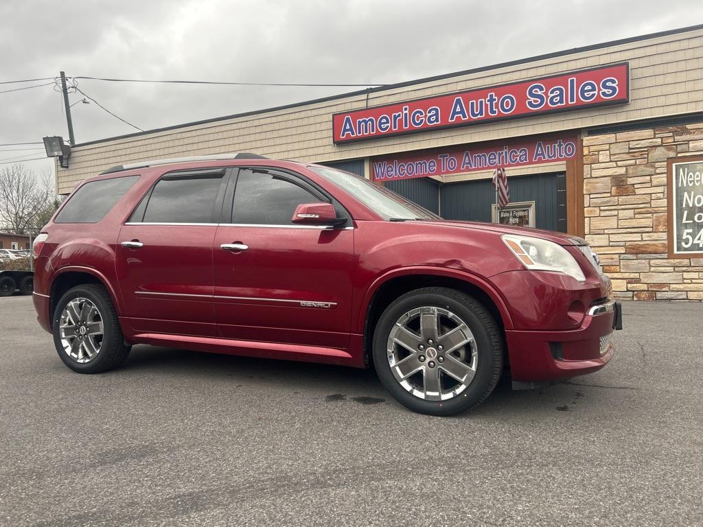 2011 RED GMC ACADIA DENALI (1GKKVTED7BJ) with an 3.6L engine, Automatic transmission, located at 2514 Williamson Rd NE, Roanoke, VA, 24012, (540) 265-7770, 37.294636, -79.936249 - NO CREDIT CHECK FINANCING WITH ONLY $2700 DOWN PAYMENT!!!! Check out our website www.needausedvehicle.com for our No Credit Check/ In House Financing options!! No Credit Check Available!!! In House Financing Available!!! All Clean Title Vehicles (no Salvaged or flooded vehicles ever on our lot)! - Photo#0