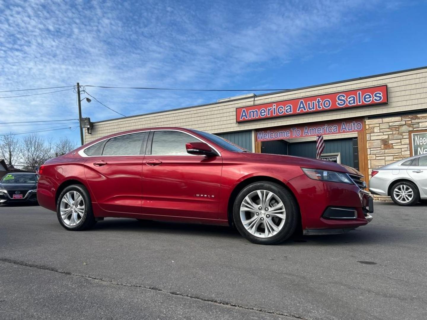 2015 RED CHEVROLET IMPALA LT (2G1115SL6F9) with an 2.5L engine, Automatic transmission, located at 2514 Williamson Rd NE, Roanoke, VA, 24012, (540) 265-7770, 37.294636, -79.936249 - Photo#0