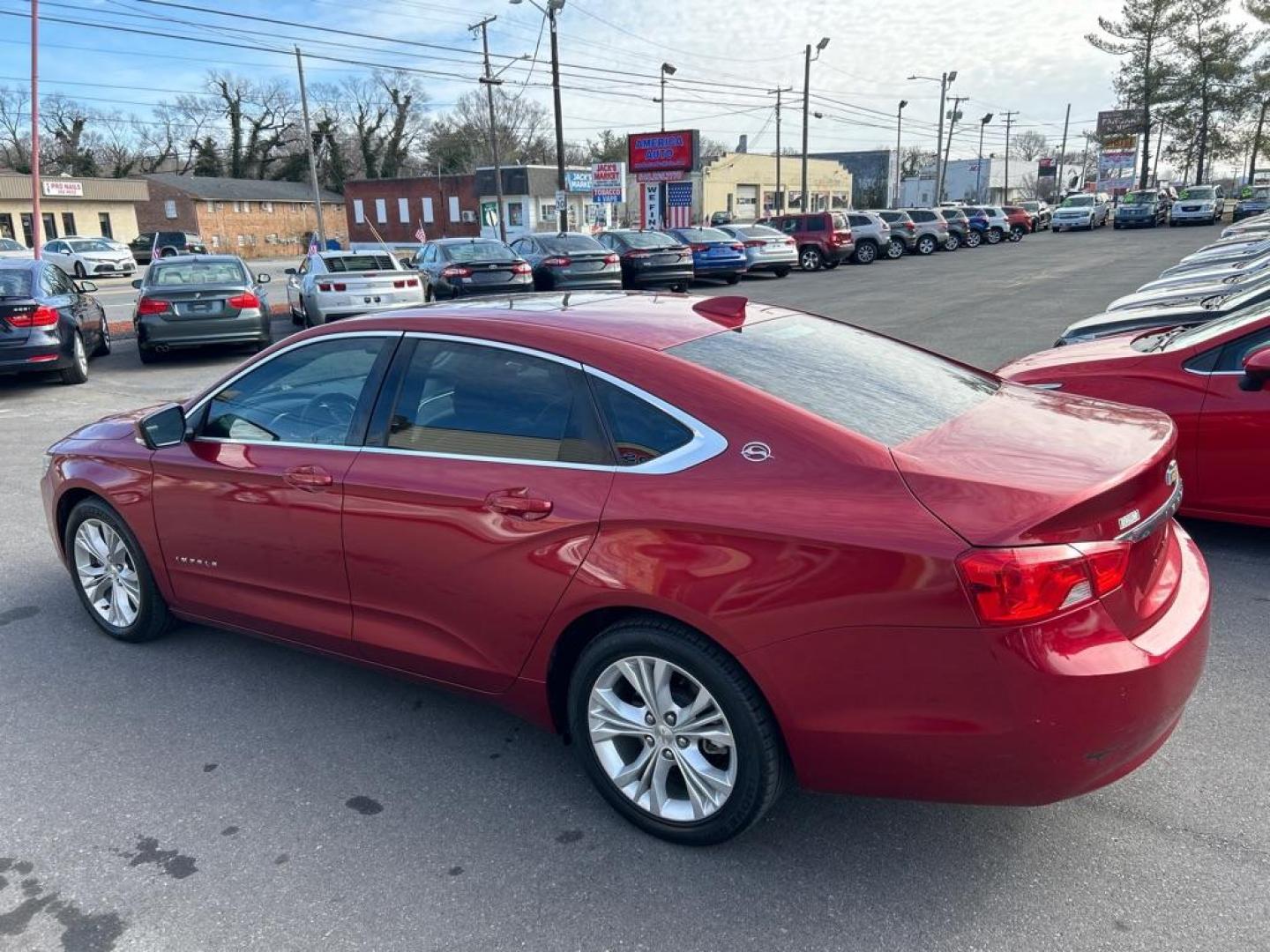 2015 RED CHEVROLET IMPALA LT (2G1115SL6F9) with an 2.5L engine, Automatic transmission, located at 2514 Williamson Rd NE, Roanoke, VA, 24012, (540) 265-7770, 37.294636, -79.936249 - Photo#1