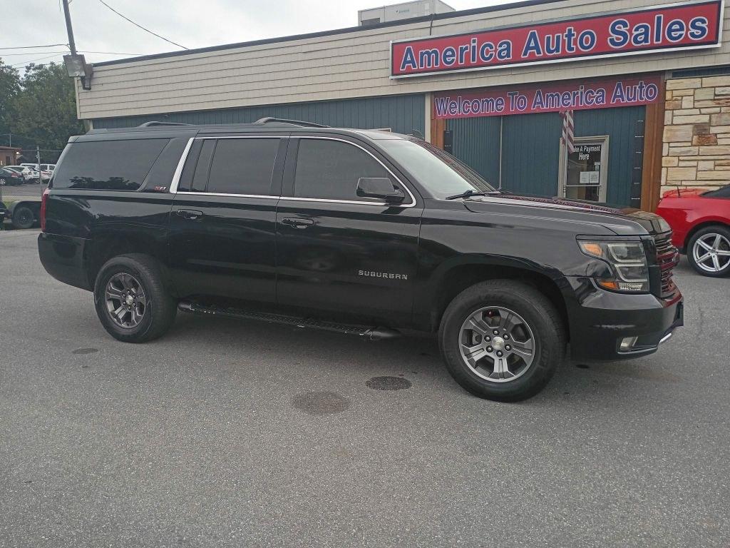 2017 BLACK CHEVROLET SUBURBAN 1500 LT (1GNSKHKC8HR) with an 5.3L engine, Automatic transmission, located at 2514 Williamson Rd NE, Roanoke, VA, 24012, (540) 265-7770, 37.294636, -79.936249 - NO CREDIT CHECK FINANCING WITH ONLY $3800 DOWN PAYMENT!!!! Check out our website www.needausedvehicle.com for our No Credit Check/ In House Financing options!! No Credit Check Available!!! In House Financing Available!!! All Clean Title Vehicles (no Salvaged or flooded vehicles ever on our lot)!- Photo#1