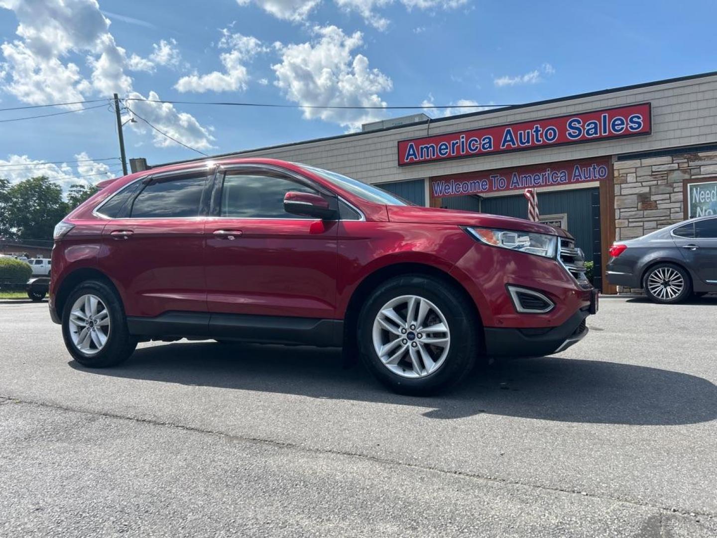 2015 RED FORD EDGE TITANIUM (2FMPK4K90FB) with an 2.0L engine, Automatic transmission, located at 2514 Williamson Rd NE, Roanoke, VA, 24012, (540) 265-7770, 37.294636, -79.936249 - NO CREDIT CHECK FINANCING WITH ONLY $4300 DOWN PAYMENT!!!! Check out our website www.needausedvehicle.com for our No Credit Check/ In House Financing options!! No Credit Check Available!!! In House Financing Available!!! All Clean Title Vehicles (no Salvaged or flooded vehicles ever on our lot)! - Photo#0