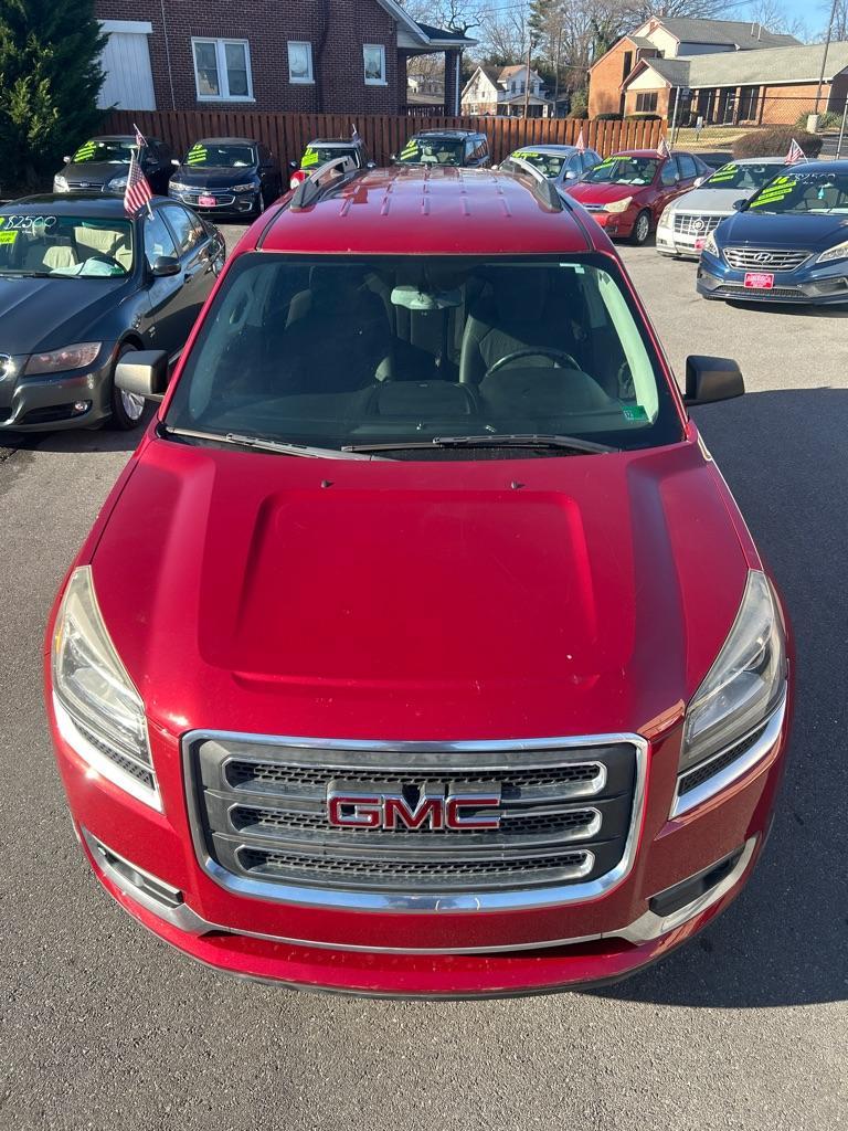 2013 RED GMC ACADIA SLE (1GKKVNEDXDJ) with an 3.6L engine, Automatic transmission, located at 2514 Williamson Rd NE, Roanoke, VA, 24012, (540) 265-7770, 37.294636, -79.936249 - NO CREDIT CHECK FINANCING WITH ONLY $2600 DOWN PAYMENT!!!! Check out our website www.needausedvehicle.com for our No Credit Check/ In House Financing options!! No Credit Check Available!!! In House Financing Available!!! All Clean Title Vehicles (no Salvaged or flooded vehicles ever on our lot)! - Photo#1