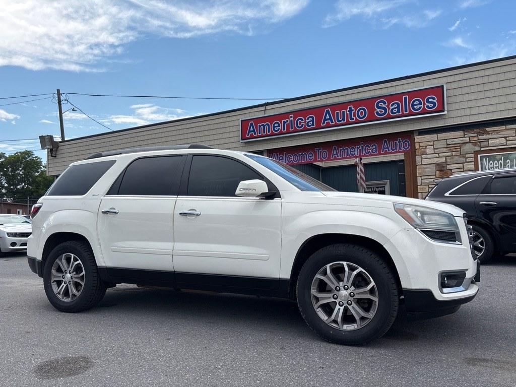 2014 WHITE GMC ACADIA SLT-1 (1GKKRRKD8EJ) with an 3.6L engine, Automatic transmission, located at 2514 Williamson Rd NE, Roanoke, VA, 24012, (540) 265-7770, 37.294636, -79.936249 - NO CREDIT CHECK FINANCING WITH ONLY $2500 DOWN PAYMENT!!!! Check out our website www.needausedvehicle.com for our No Credit Check/ In House Financing options!! No Credit Check Available!!! In House Financing Available!!! All Clean Title Vehicles (no Salvaged or flooded vehicles ever on our lot)!- Photo#0