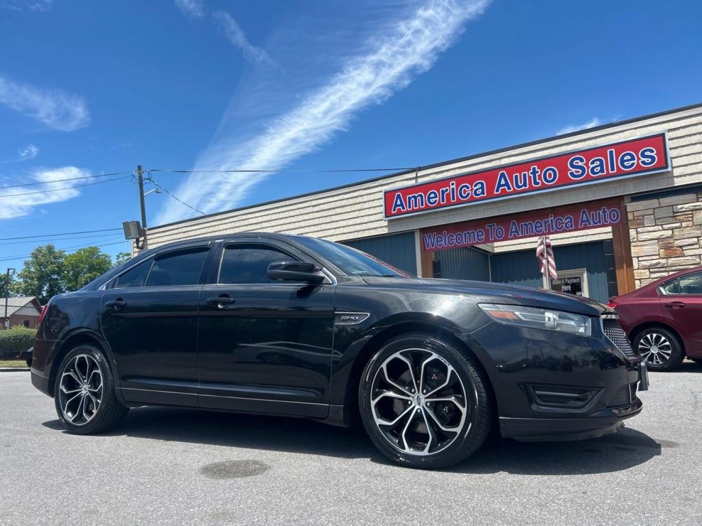 2015 BLACK FORD TAURUS SHO (1FAHP2KT0FG) with an 3.5L engine, Automatic transmission, located at 2514 Williamson Rd NE, Roanoke, VA, 24012, (540) 265-7770, 37.294636, -79.936249 - NO CREDIT CHECK FINANCING WITH ONLY $3800 DOWN PAYMENT!!!! Check out our website www.needausedvehicle.com for our No Credit Check/ In House Financing options!! No Credit Check Available!!! In House Financing Available!!! All Clean Title Vehicles (no Salvaged or flooded vehicles ever on our lot)!- Photo#0