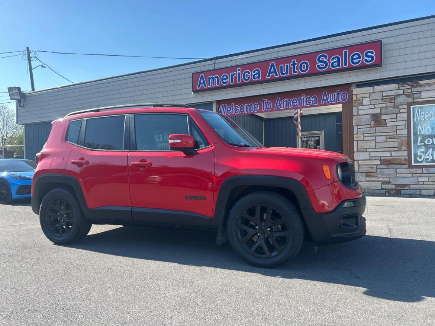 2017 RED JEEP RENEGADE LATITUDE (ZACCJABB6HP) with an 2.4L engine, Automatic transmission, located at 2514 Williamson Rd NE, Roanoke, VA, 24012, (540) 265-7770, 37.294636, -79.936249 - NO CREDIT CHECK FINANCING WITH ONLY $2800 DOWN PAYMENT!!!! Check out our website www.needausedvehicle.com for our No Credit Check/ In House Financing options!! No Credit Check Available!!! In House Financing Available!!! All Clean Title Vehicles (no Salvaged or flooded vehicles ever on our lot)! - Photo#0