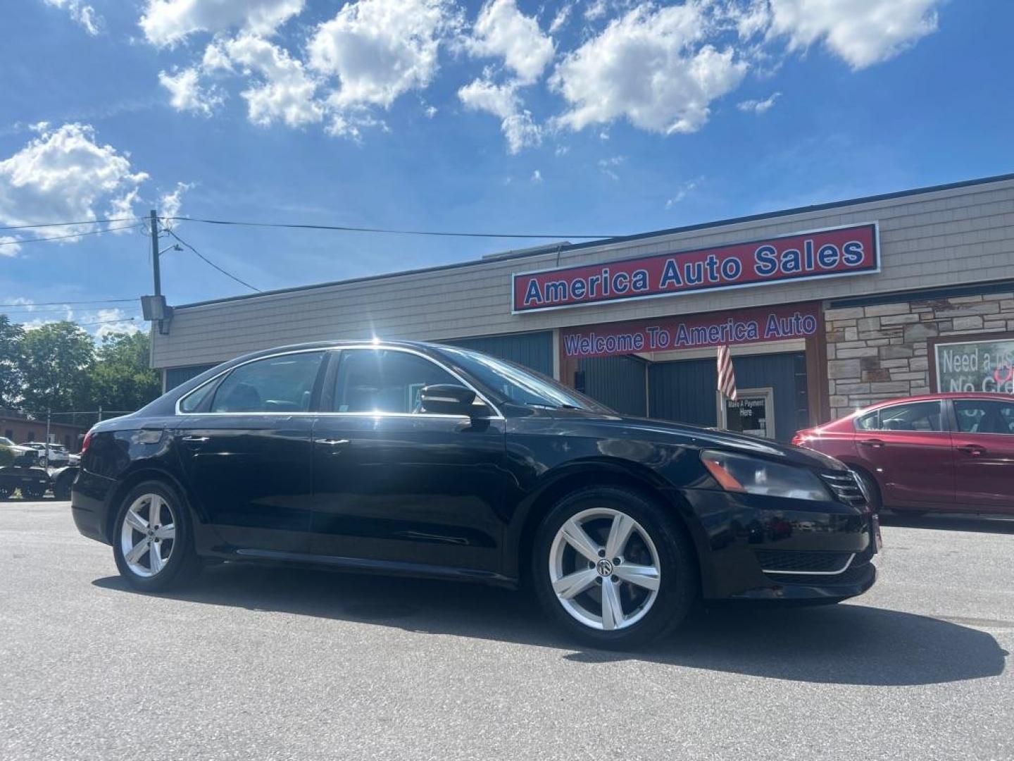 2014 BLACK VOLKSWAGEN PASSAT SE (1VWBT7A30EC) with an 1.8L engine, Automatic transmission, located at 2514 Williamson Rd NE, Roanoke, VA, 24012, (540) 265-7770, 37.294636, -79.936249- Photo#0