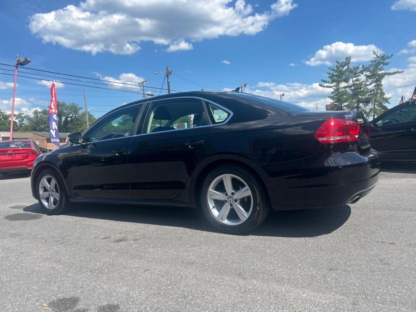 2014 BLACK VOLKSWAGEN PASSAT SE (1VWBT7A30EC) with an 1.8L engine, Automatic transmission, located at 2514 Williamson Rd NE, Roanoke, VA, 24012, (540) 265-7770, 37.294636, -79.936249- Photo#1