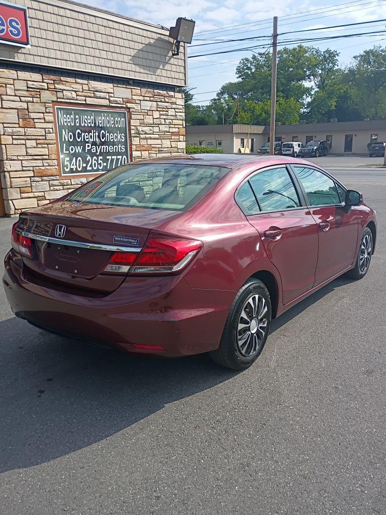 2013 BURGUN HONDA CIVIC LX (2HGFB2F54DH) with an 1.8L engine, Automatic transmission, located at 2514 Williamson Rd NE, Roanoke, VA, 24012, (540) 265-7770, 37.294636, -79.936249 - NO CREDIT CHECK FINANCING WITH ONLY $3800 DOWN PAYMENT!!!! Check out our website www.needausedvehicle.com for our No Credit Check/ In House Financing options!! No Credit Check Available!!! In House Financing Available!!! All Clean Title Vehicles (no Salvaged or flooded vehicles ever on our lot)! - Photo#2
