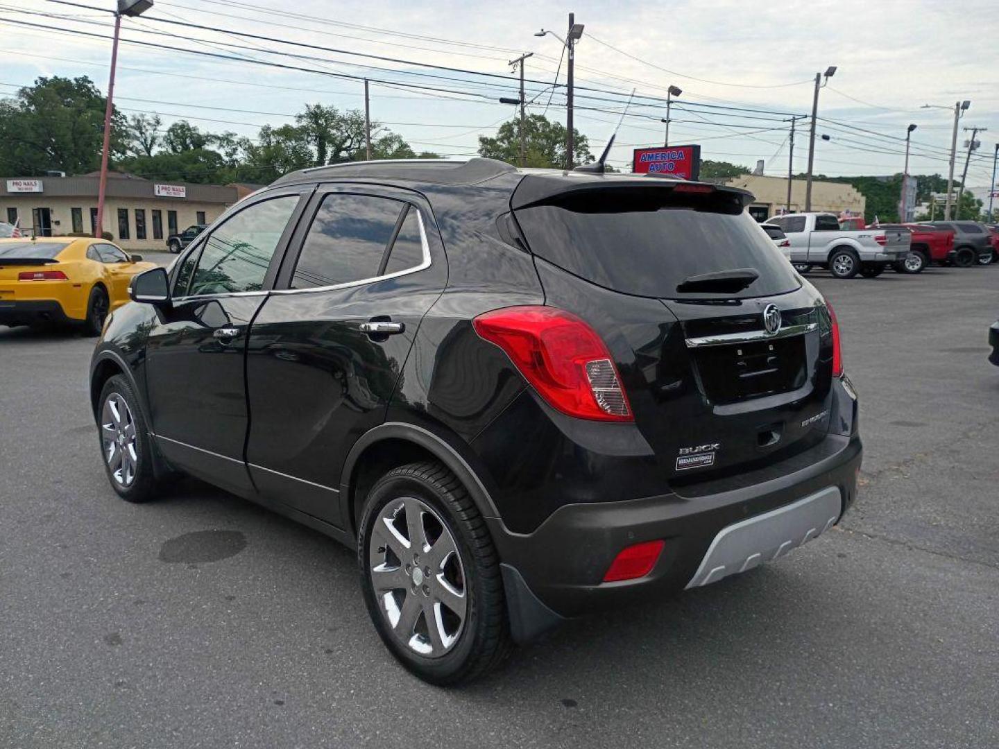 2014 BLACK BUICK ENCORE PREMIUM (KL4CJHSBXEB) with an 1.4L engine, Automatic transmission, located at 2514 Williamson Rd NE, Roanoke, VA, 24012, (540) 265-7770, 37.294636, -79.936249 - NO CREDIT CHECK FINANCING WITH ONLY $3000 DOWN PAYMENT!!!! Check out our website www.needausedvehicle.com for our No Credit Check/ In House Financing options!! No Credit Check Available!!! In House Financing Available!!! All Clean Title Vehicles (no Salvaged or flooded vehicles ever on our lot)! - Photo#2