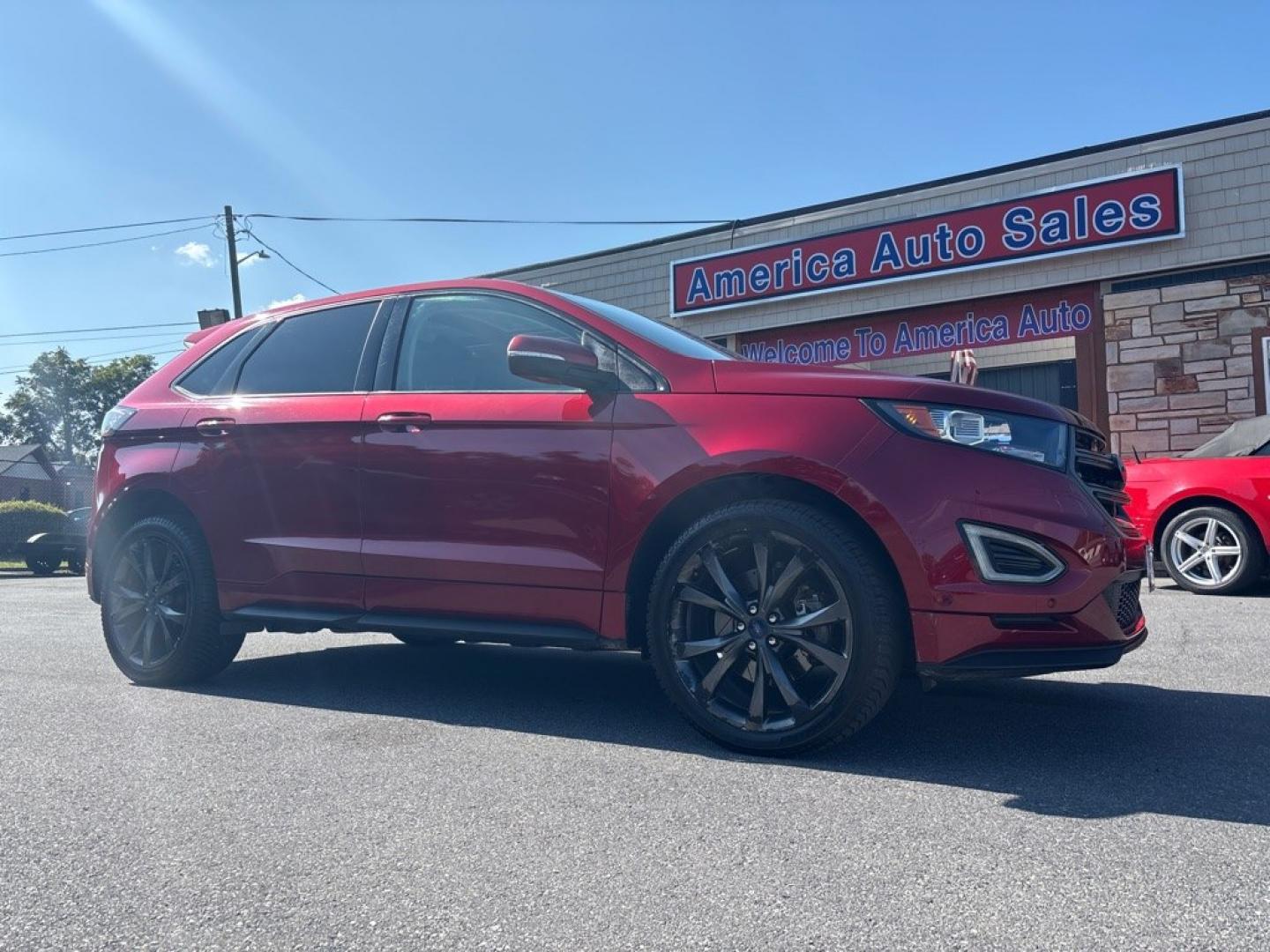 2015 RED FORD EDGE SPORT (2FMPK4AP4FB) with an 2.7L engine, Automatic transmission, located at 2514 Williamson Rd NE, Roanoke, VA, 24012, (540) 265-7770, 37.294636, -79.936249 - NO CREDIT CHECK FINANCING WITH ONLY $2500 DOWN PAYMENT!!!! Check out our website www.needausedvehicle.com for our No Credit Check/ In House Financing options!! No Credit Check Available!!! In House Financing Available!!! All Clean Title Vehicles (no Salvaged or flooded vehicles ever on our lot)!- Photo#0