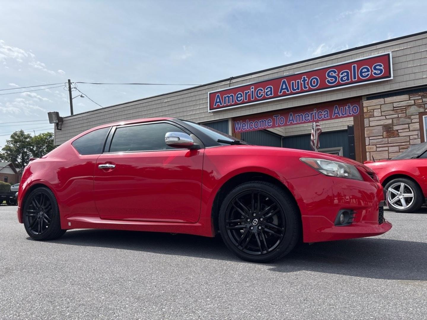 2013 RED SCION TC RELEASE 8 (JTKJF5C72D3) with an 2.5L engine, Automatic transmission, located at 2514 Williamson Rd NE, Roanoke, VA, 24012, (540) 265-7770, 37.294636, -79.936249 - NO CREDIT CHECK FINANCING WITH ONLY $2300 DOWN PAYMENT!!!! Check out our website www.needausedvehicle.com for our No Credit Check/ In House Financing options!! No Credit Check Available!!! In House Financing Available!!! All Clean Title Vehicles (no Salvaged or flooded vehicles ever on our lot)!- Photo#0